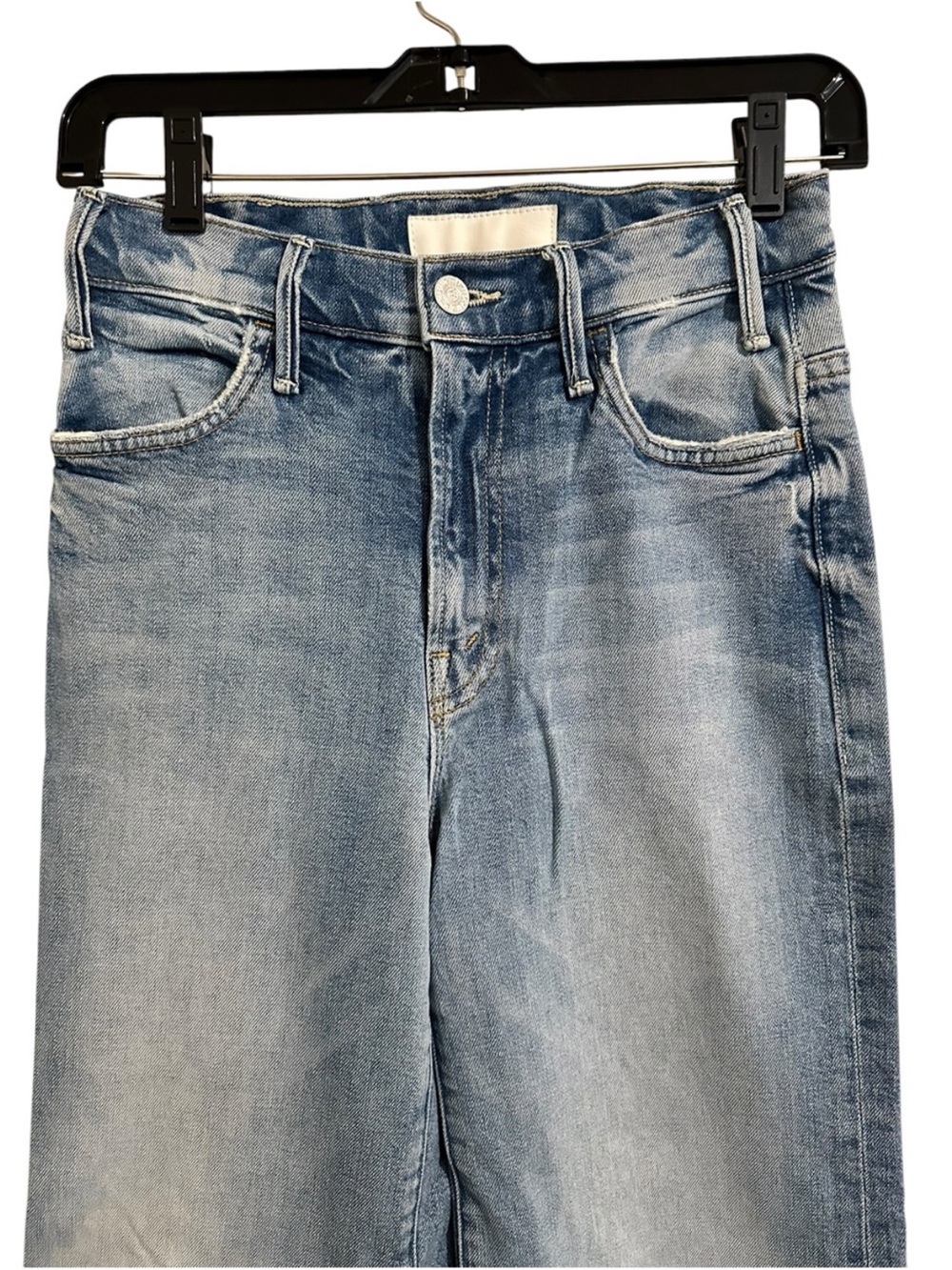 MOTHER The Hustler Roller Fray Wide Leg “I Confess” Jean - Picture 4 of 12